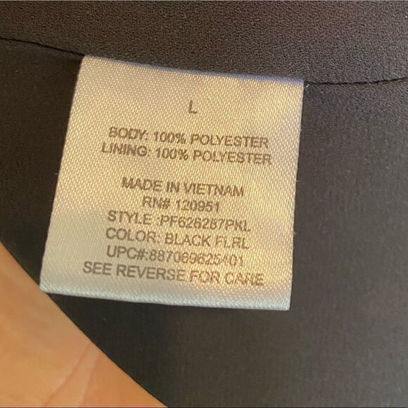 PINK Republic Black Floral Lined Swing Tank‎ Top - Picture 7 of 9